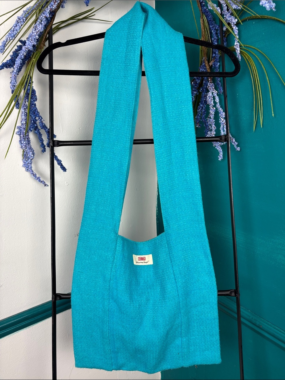 Turquoise Crossbody Sling Bag - Unbranded